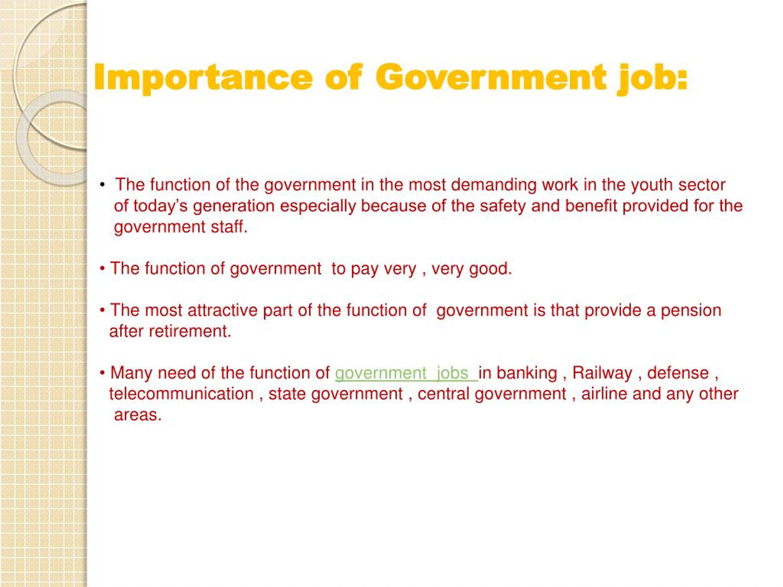 job for me government meaning