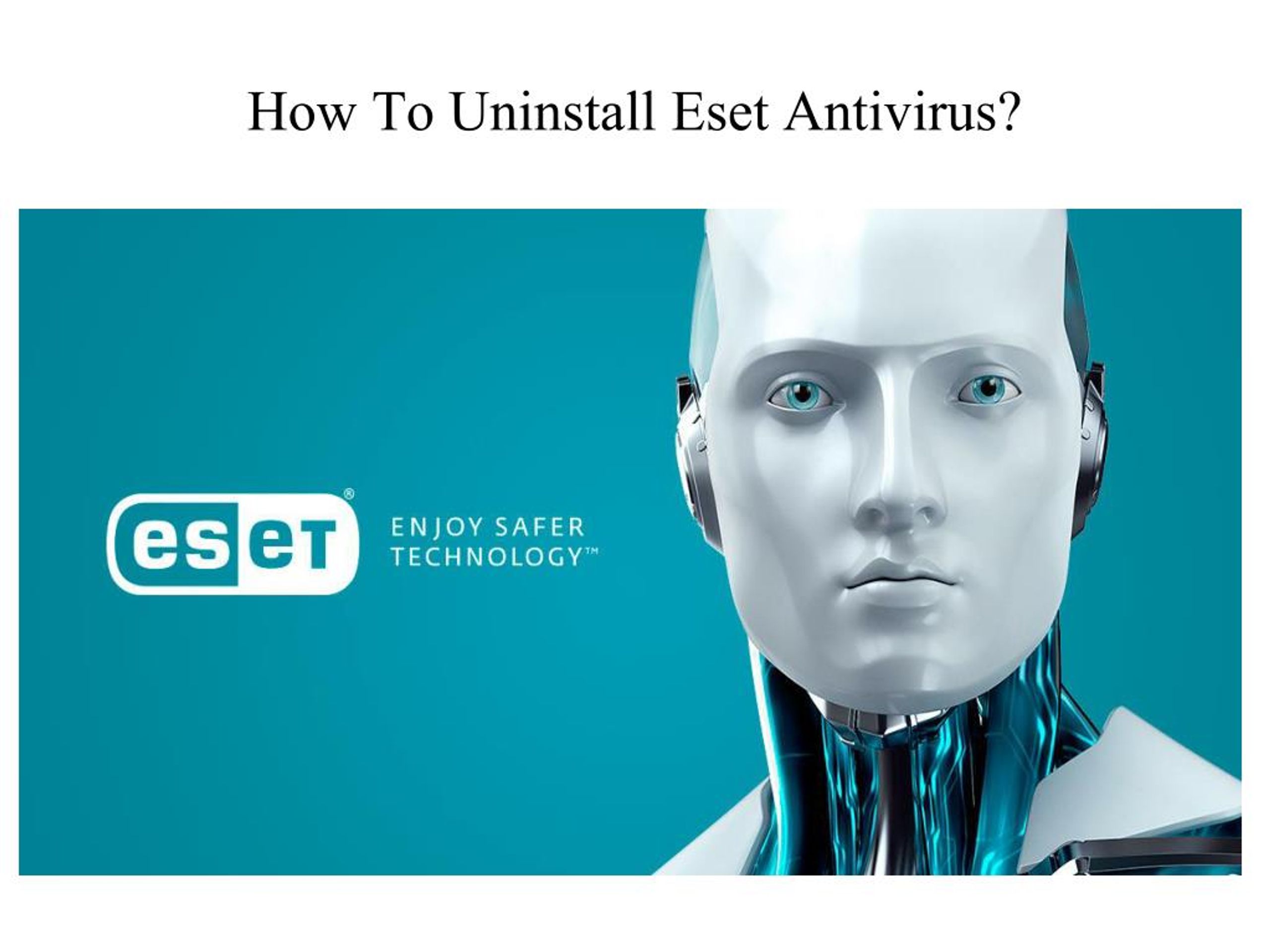 uninstall eset without password