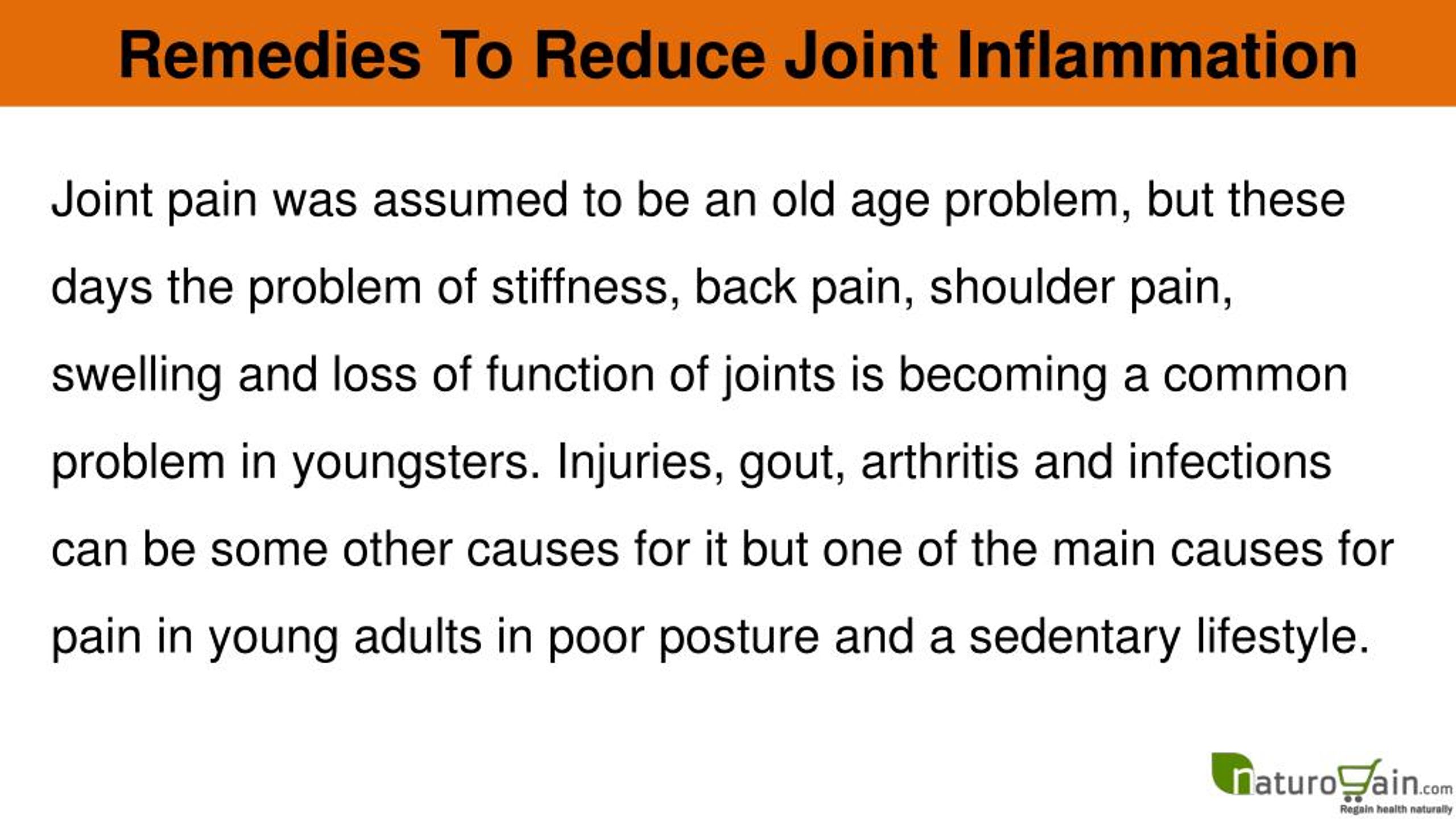 PPT - Natural Remedies To Reduce Joint Inflammation And Arthritis Pain ...