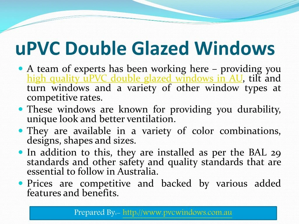 PPT - Benefits Of Installing Double Glazed Windows PowerPoint ...