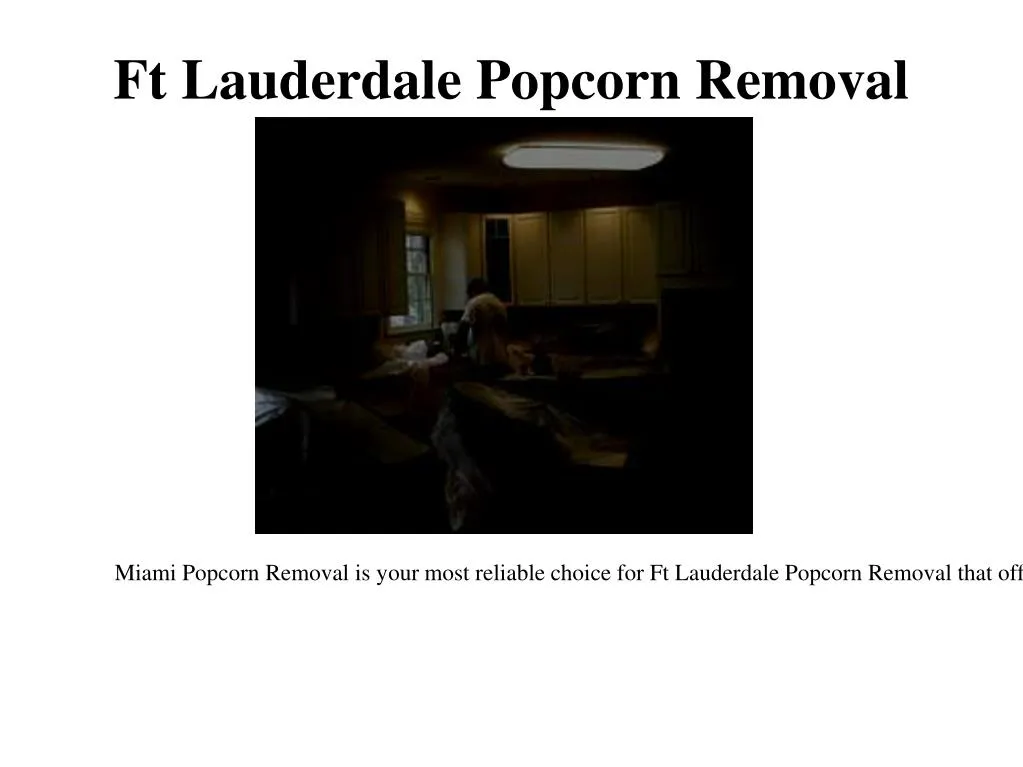 ft lauderdale popcorn removal n.