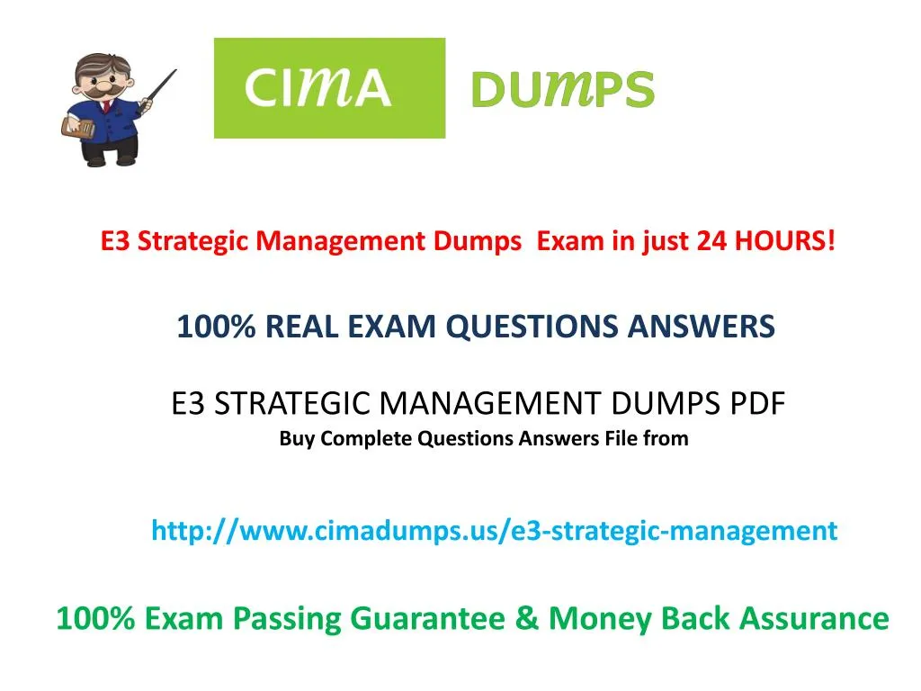 PPT - Pass CIMA E3 PDF Dumps Exam - Cimadumps.us PowerPoint Presentation - ID:7461655