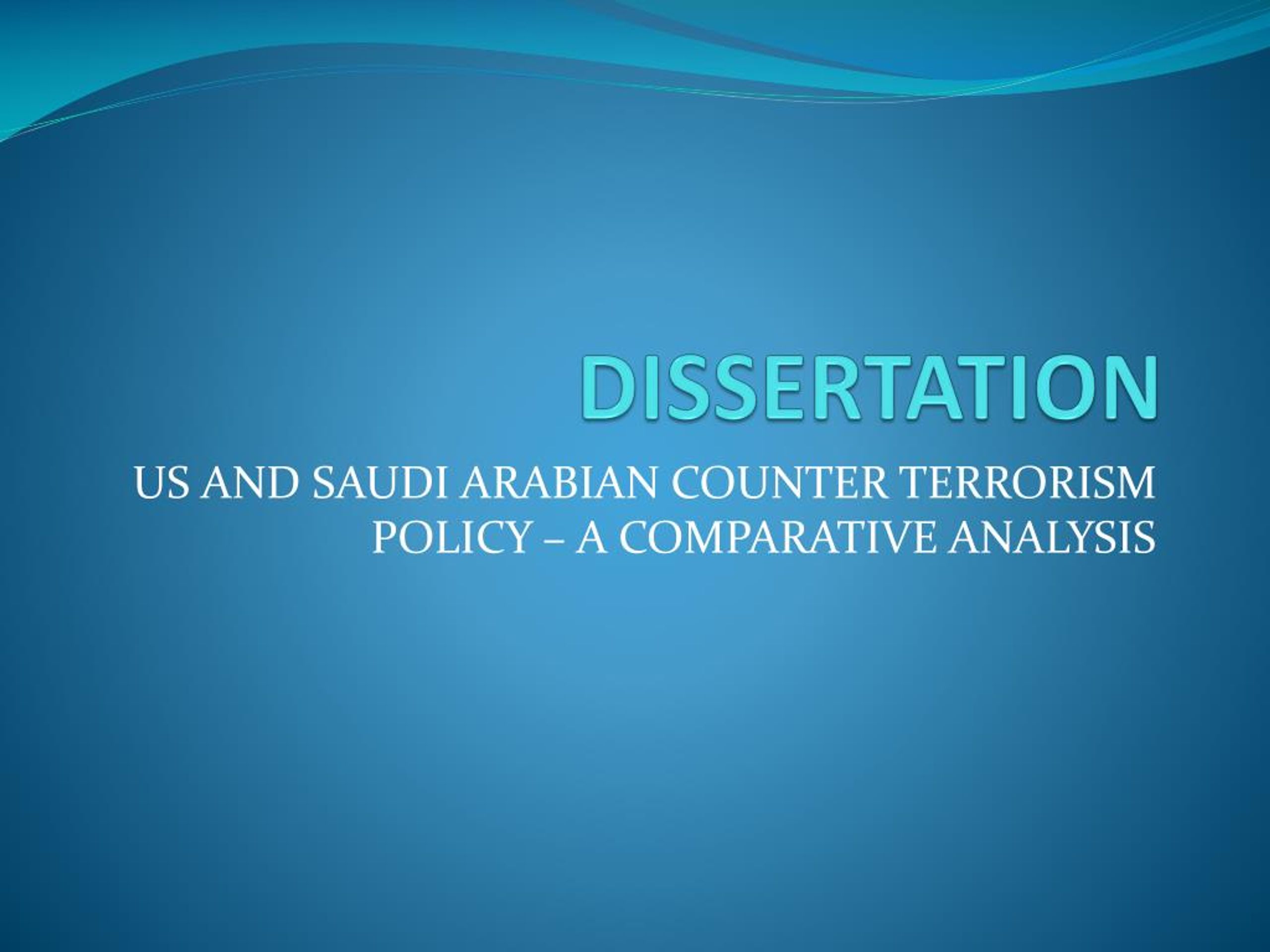 dissertation topics on terrorism