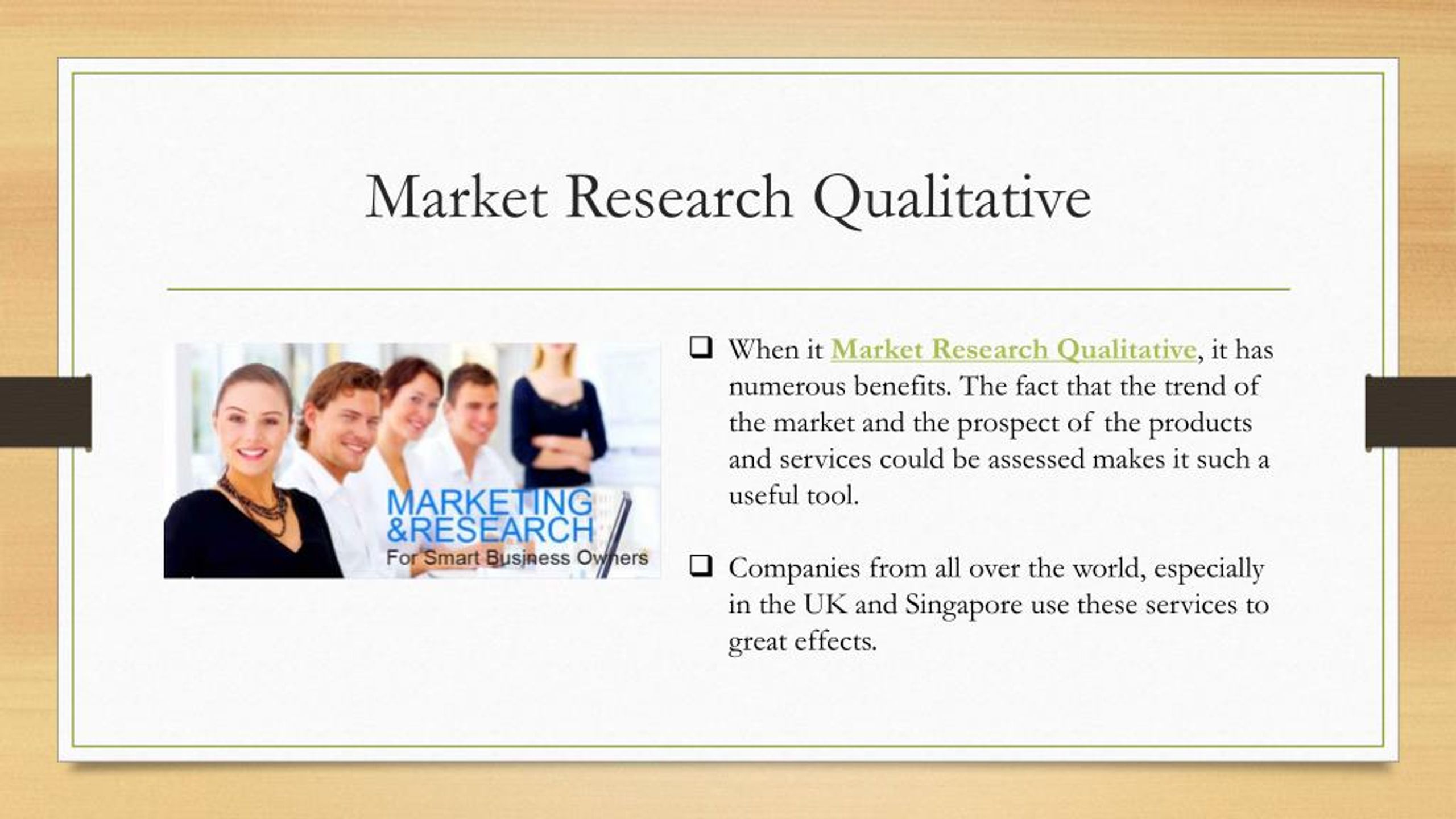 definition of qualitative market research