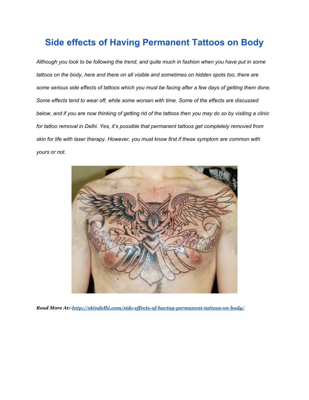 PPT - Side effects of Having Permanent Tattoos on Body PowerPoint Presentation - ID:7462353