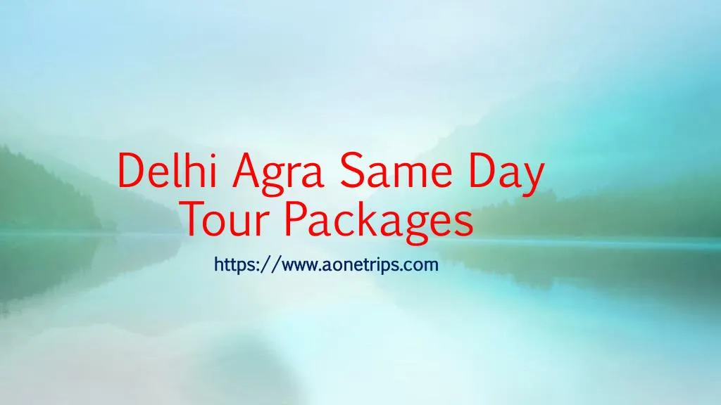 delhi agra same day tour packages n.