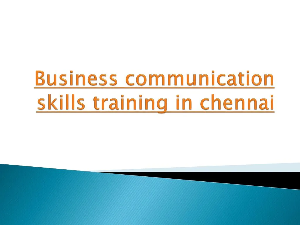 communication skills training