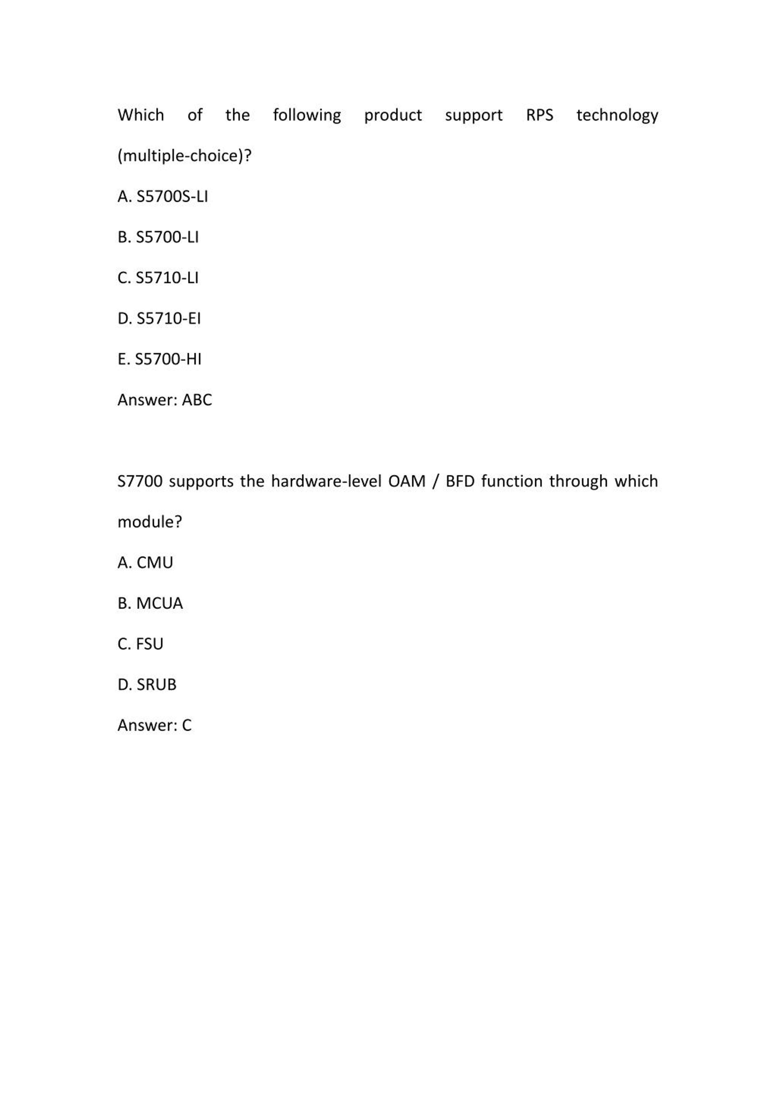 H19-301 Certification Test Answers