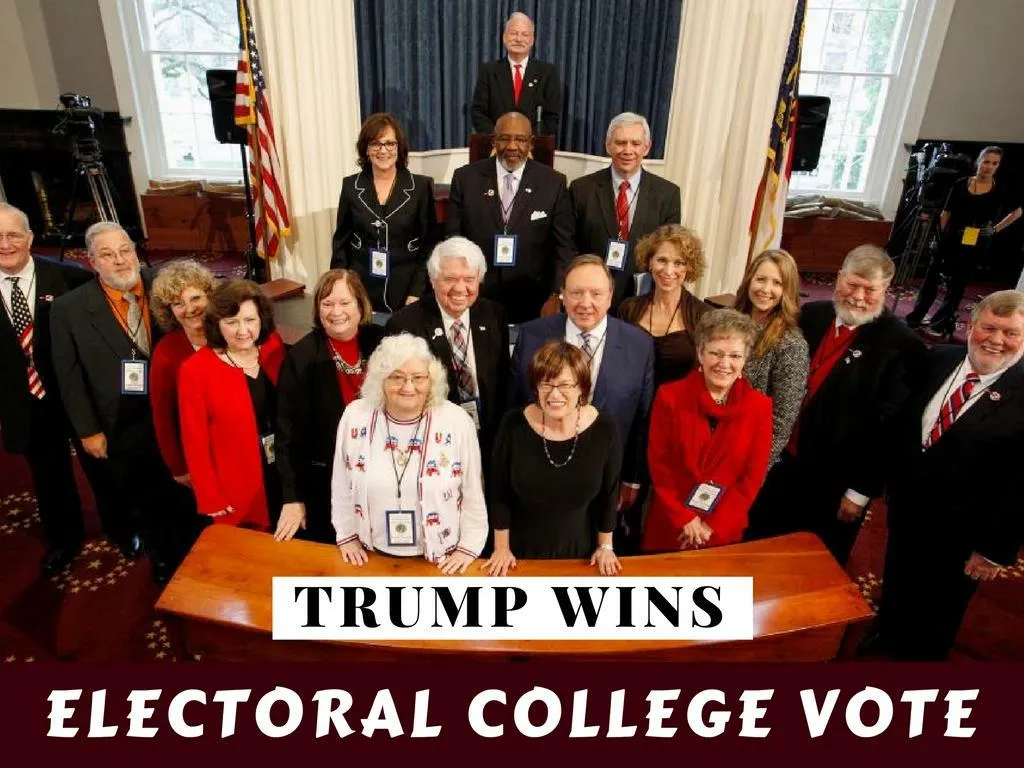 trump wins electoral college vote n.