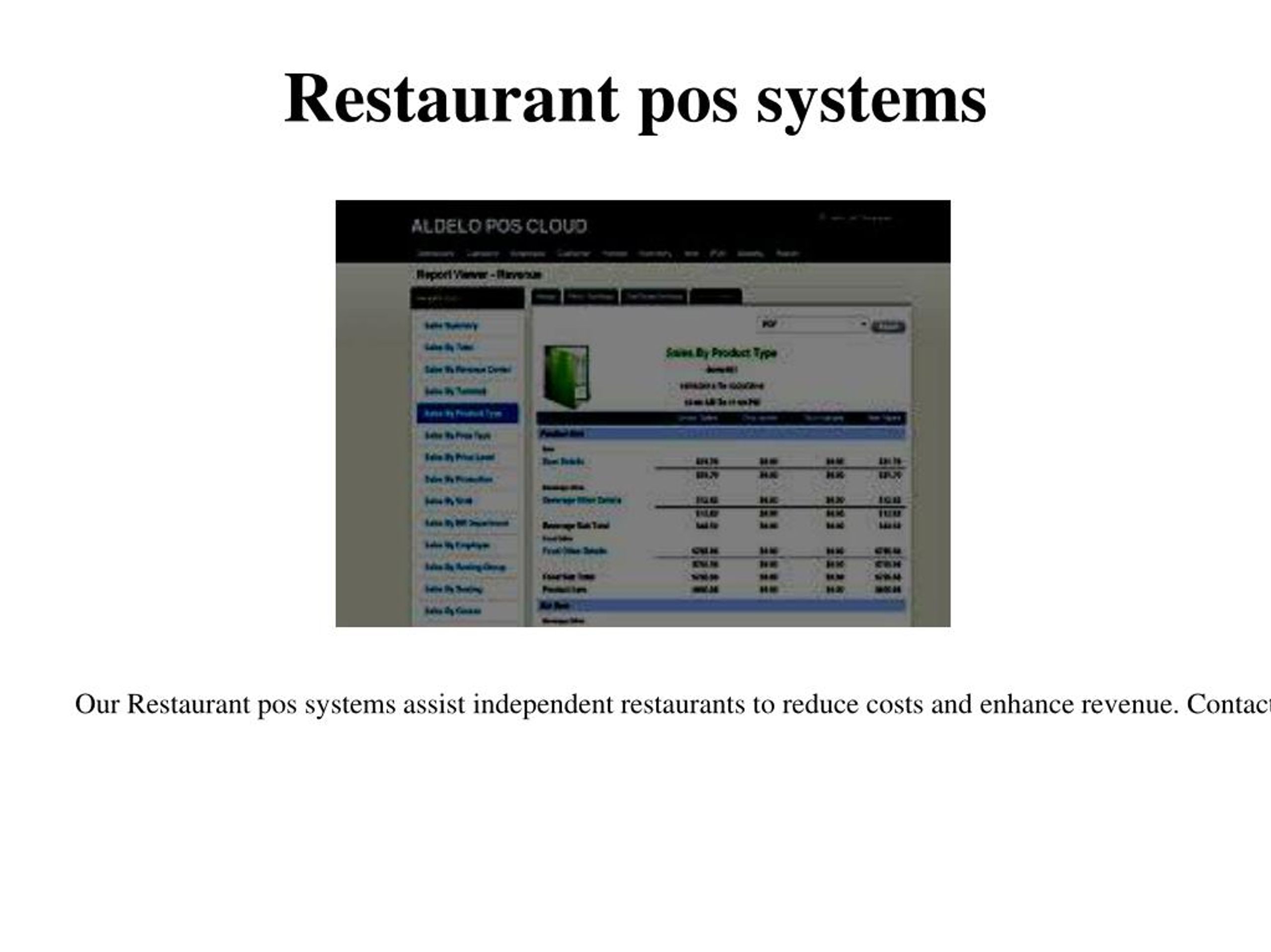 aldelo for restaurants download