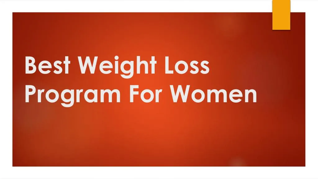 best weight loss program for women n.
