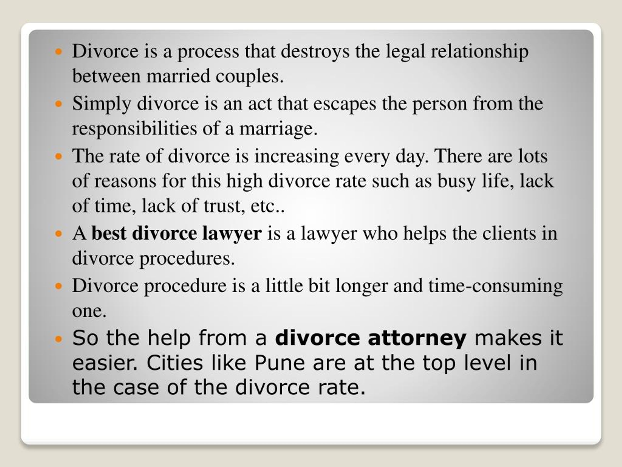 PPT - Can You Define The Importance of Divorce Lawyers ...