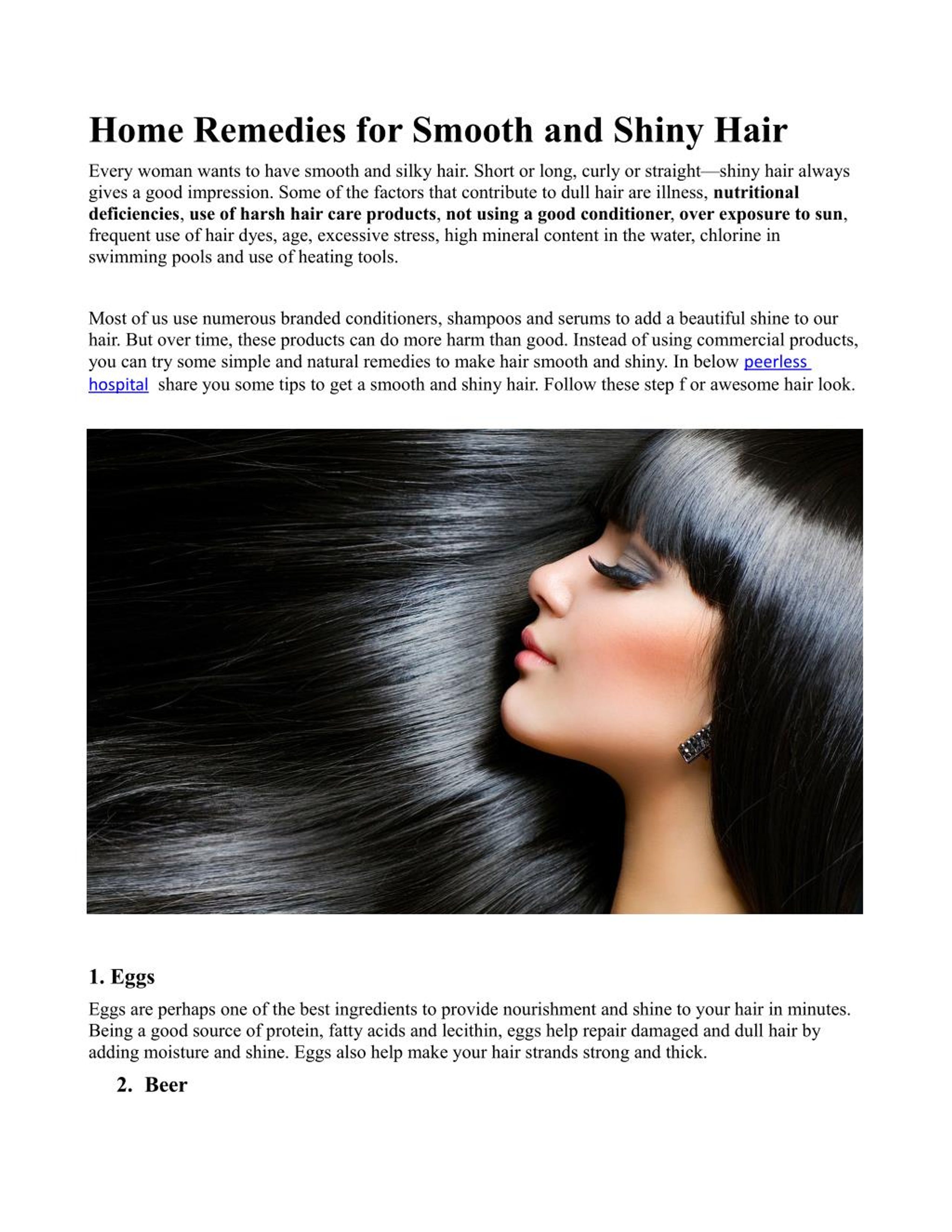 PPT - Home Remedies for Smooth and Shiny Hair PowerPoint Presentation, free  download - ID:7468965