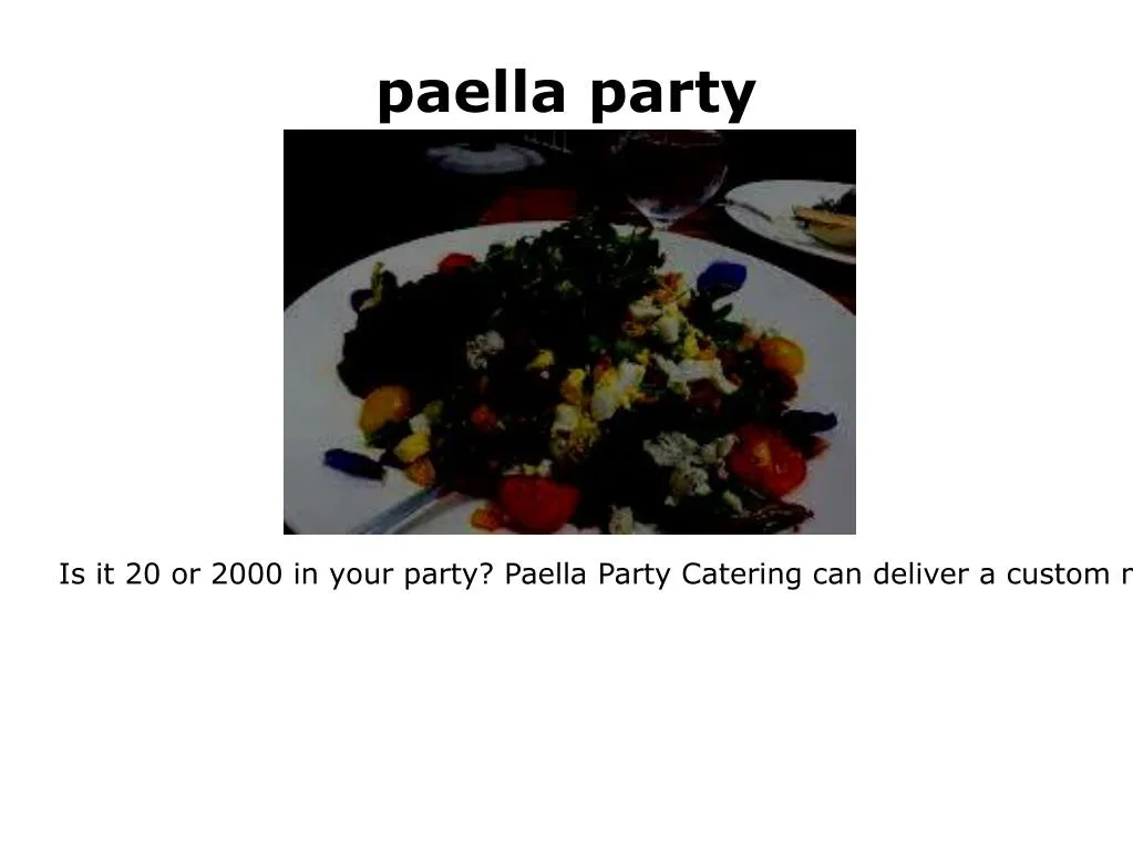 paella party n.