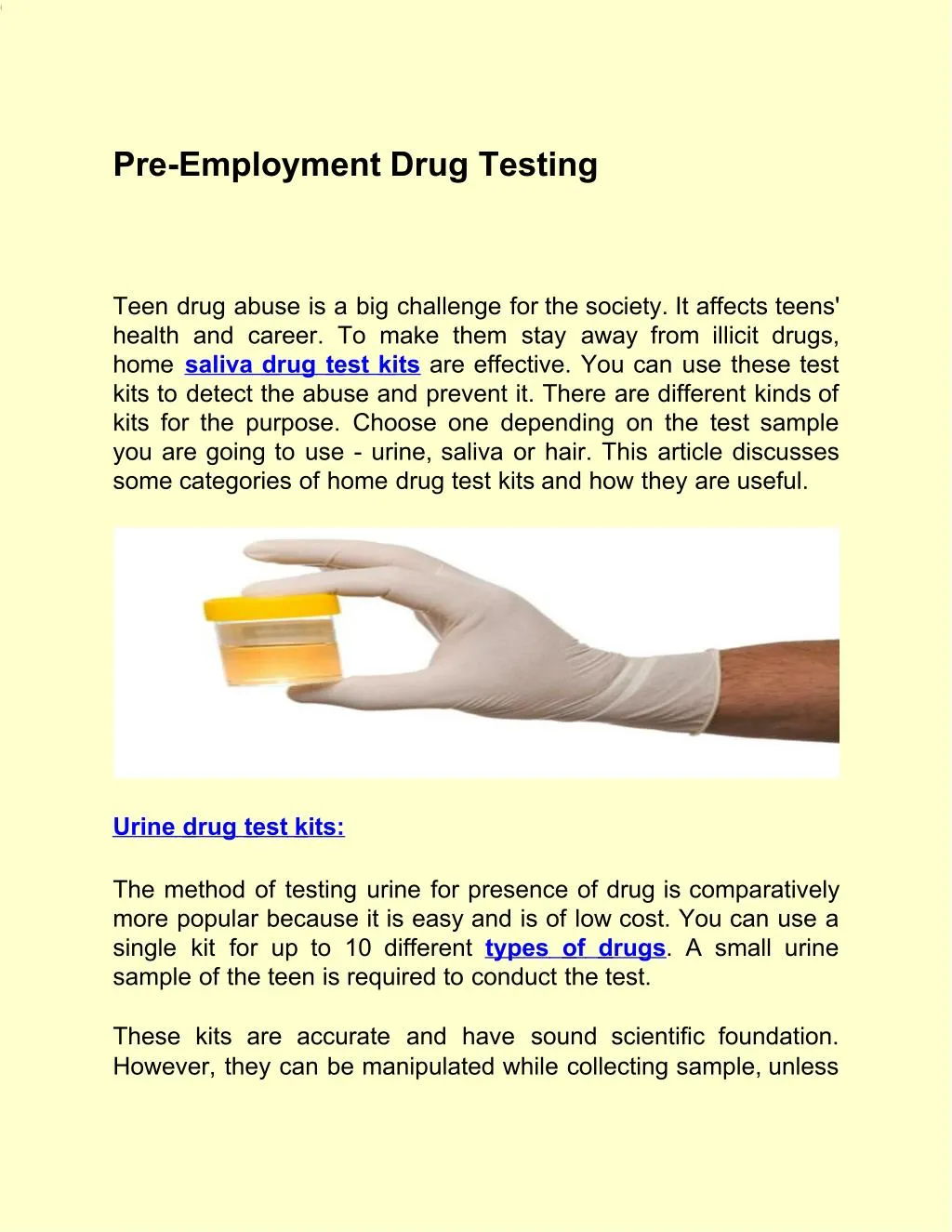 PPT - Pre-Employment Drug Testing PowerPoint Presentation, free download - ID:7474906