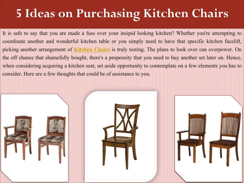 5 ideas on purchasing kitchen chairs n.