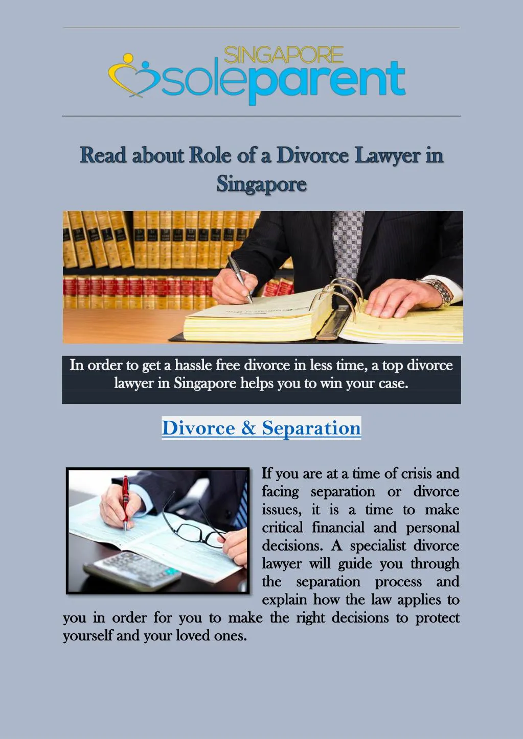 PPT - Read About Role Of A Divorce Lawyer In Singapore PowerPoint ...