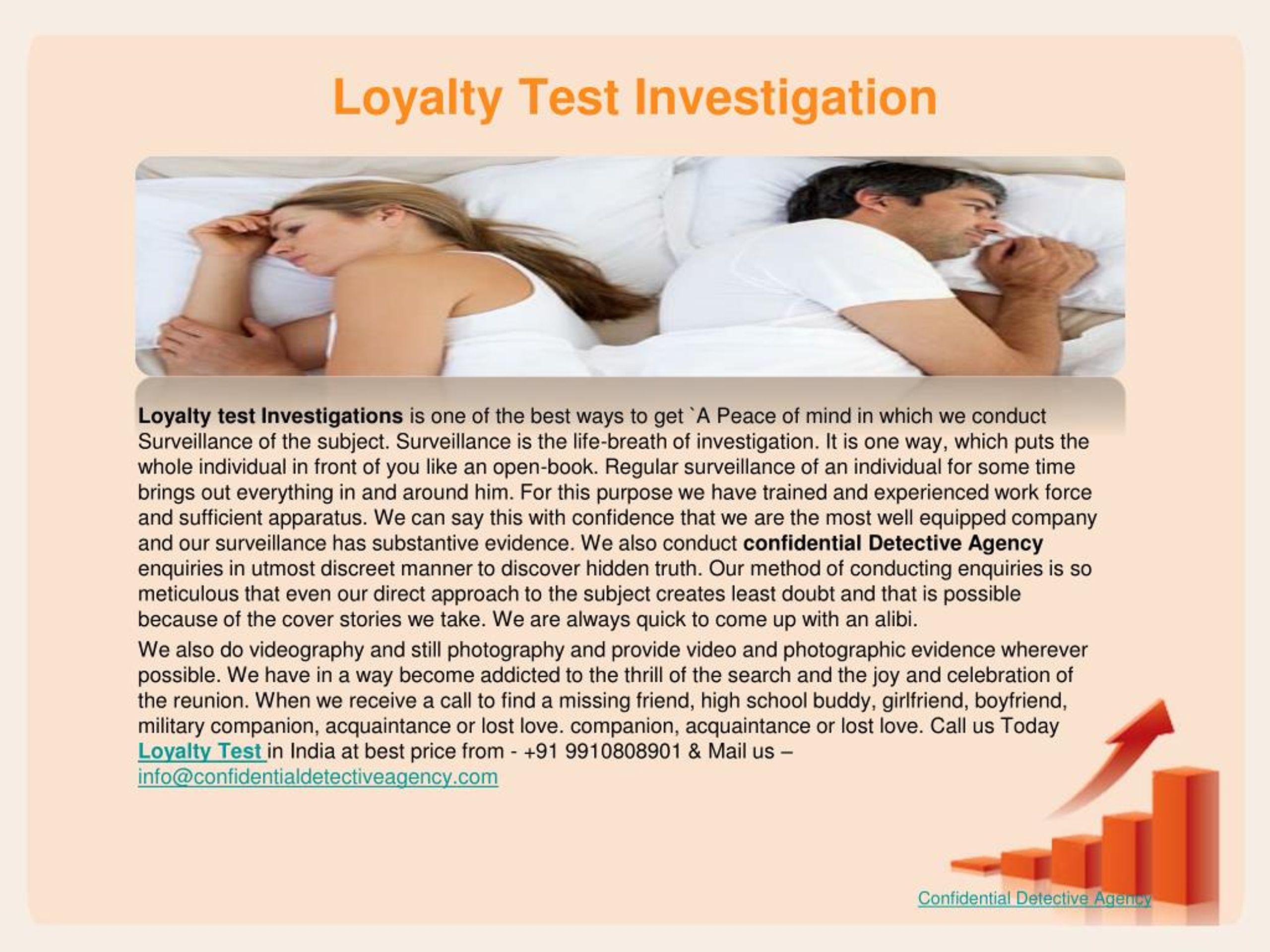 loyalty test investigation.