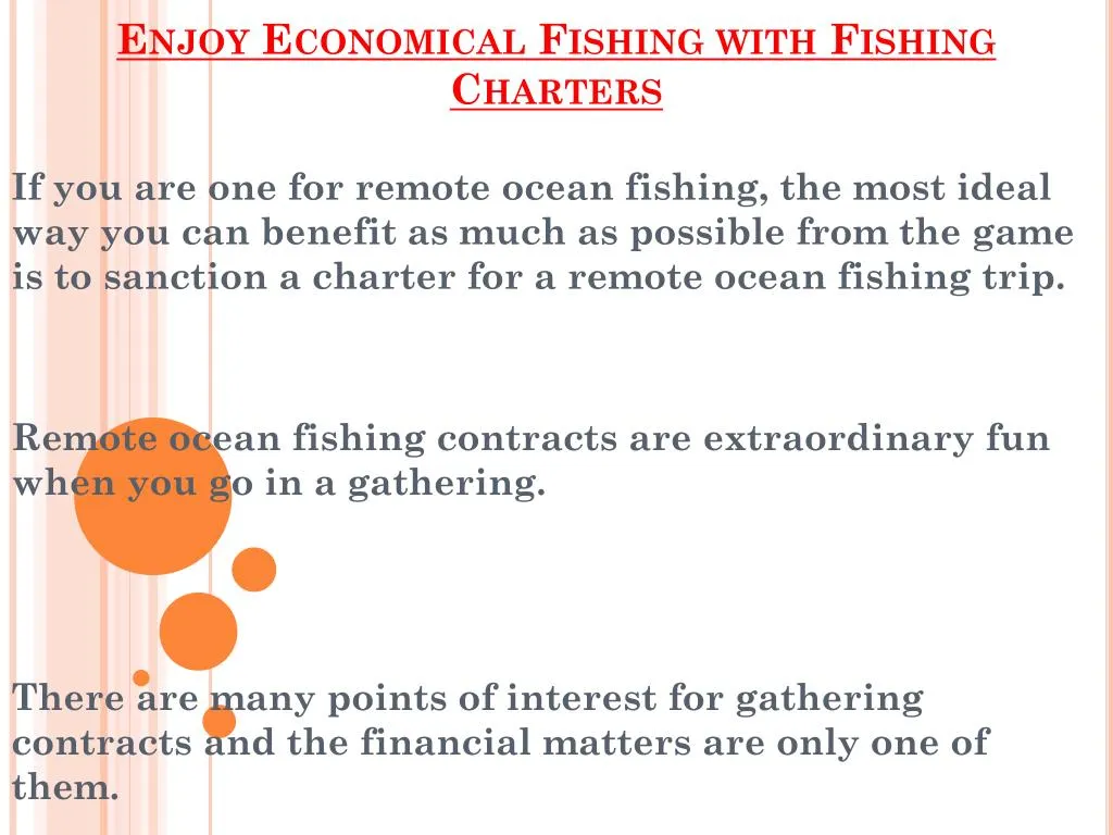 enjoy economical fishing with fishing charters n.