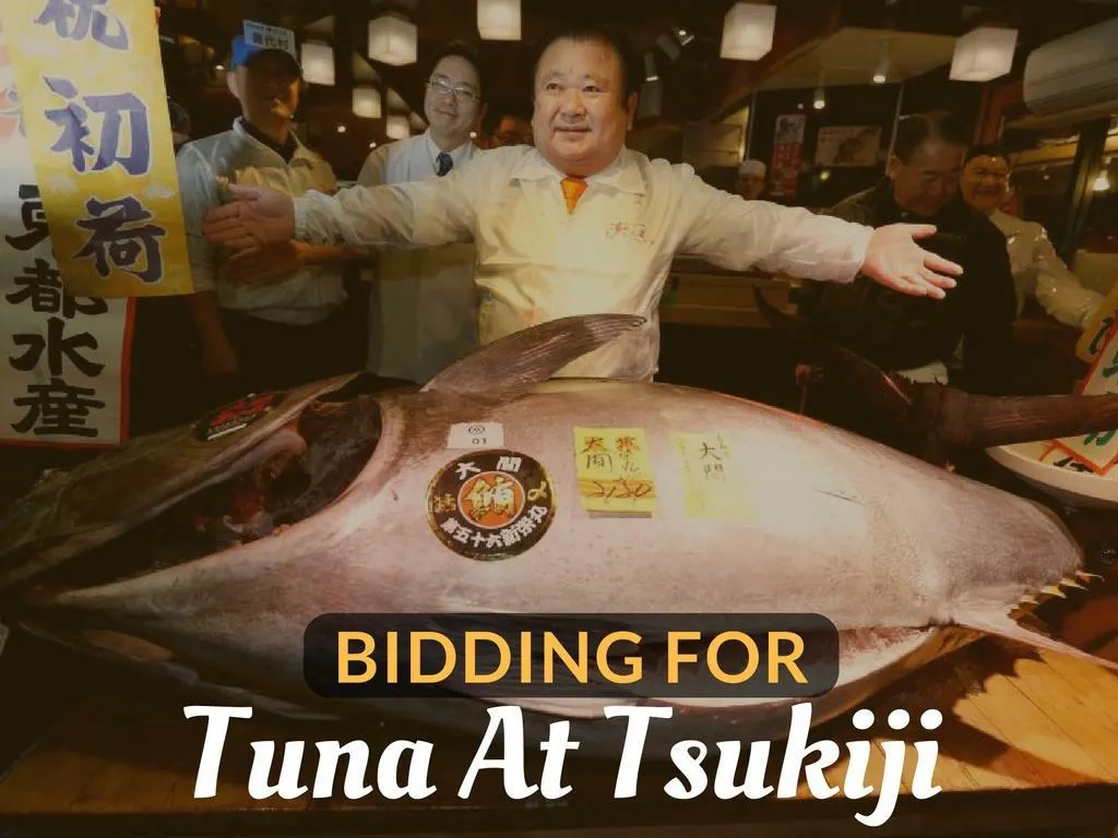 offering for fish at tsukiji n.