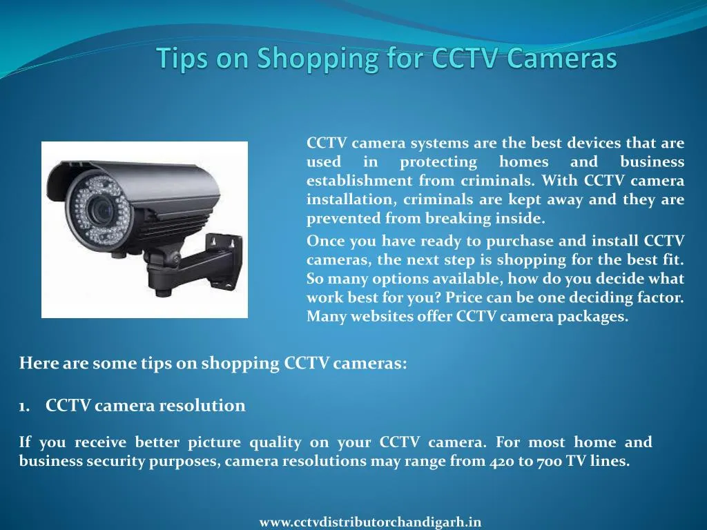 tips on shopping for cctv cameras n.