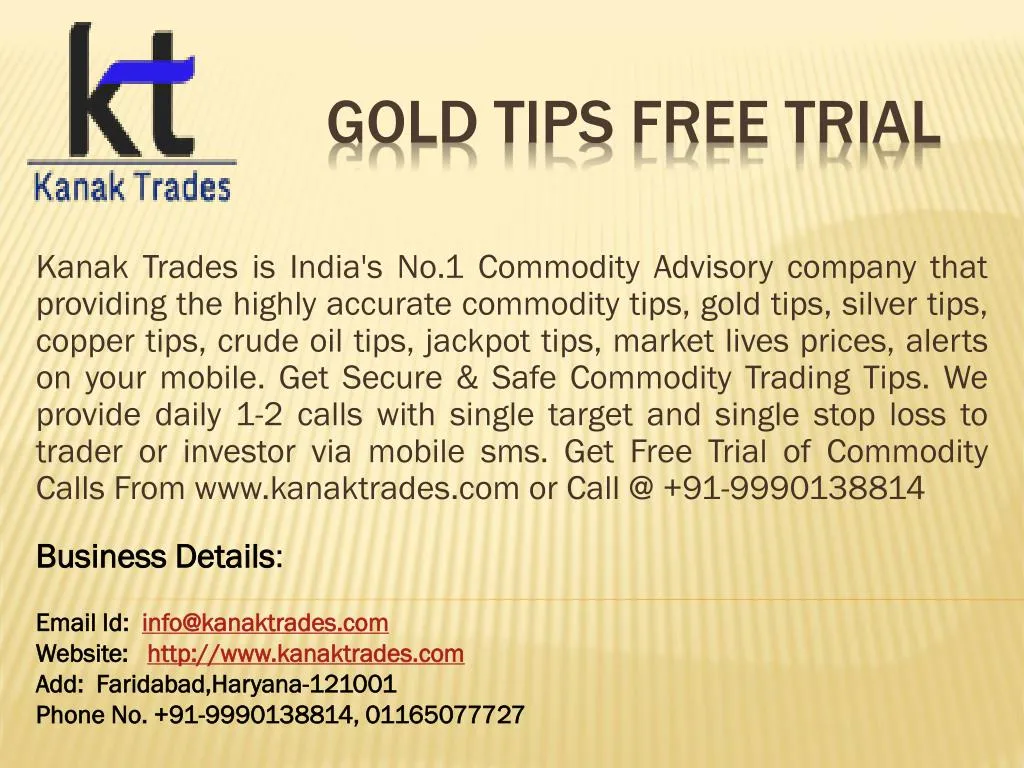 gold tips free trial n.