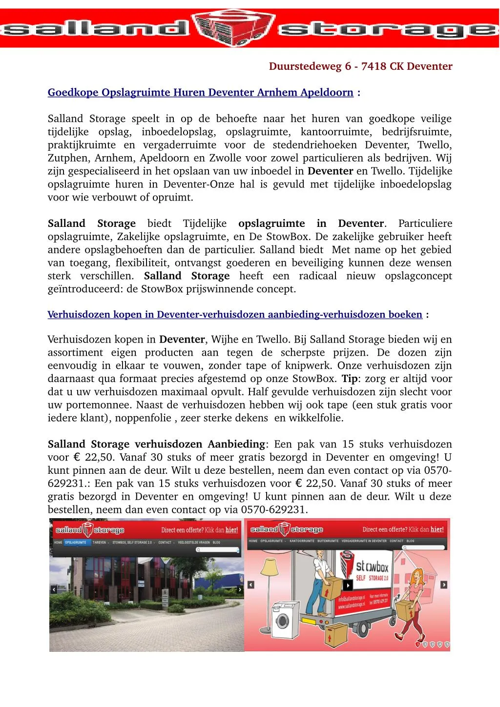 PPT Opslagruimte Huren ApeldoornVerhuisdozen kopen in Deventer