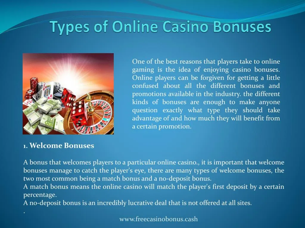types of online casino bonuses n.