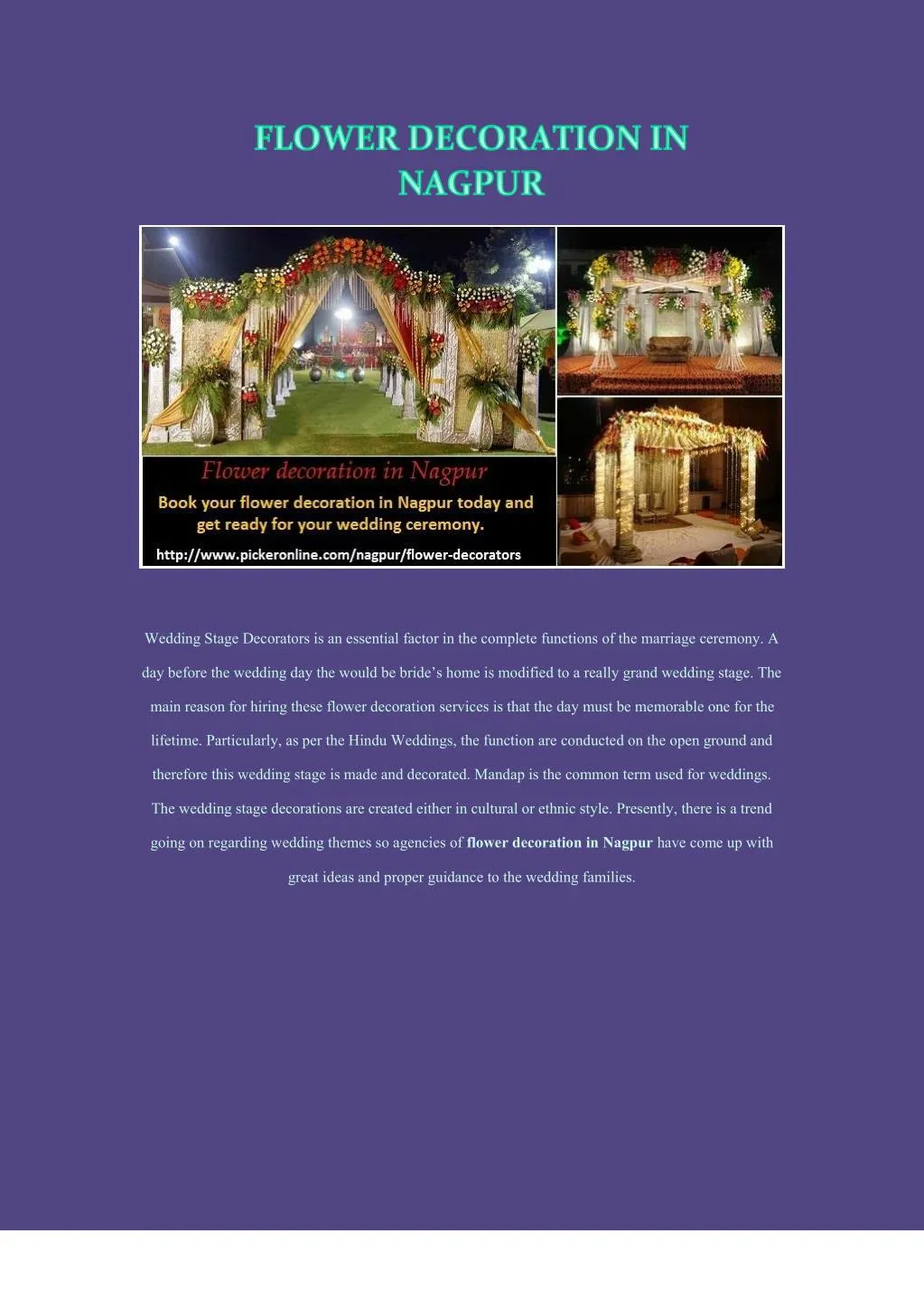 PPT Flower Decoration in Nagpur PowerPoint Presentation, free download ID7482853