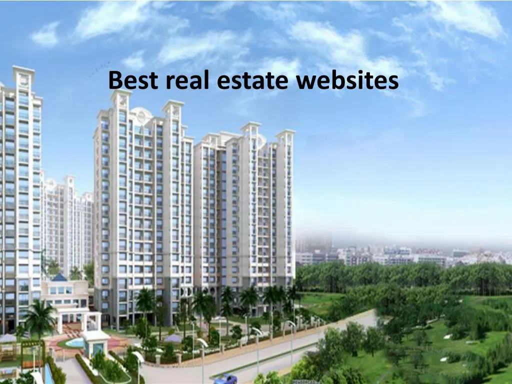 PPT real estate websites in India PowerPoint Presentation, free