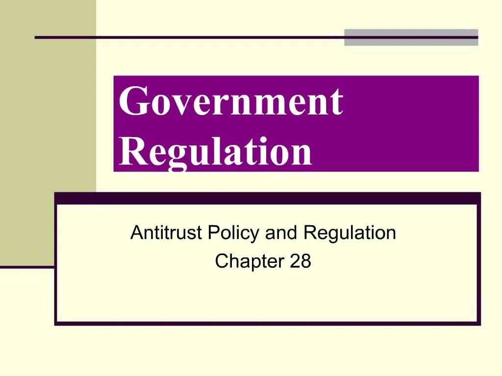 PPT Government Regulation PowerPoint Presentation, free download ID