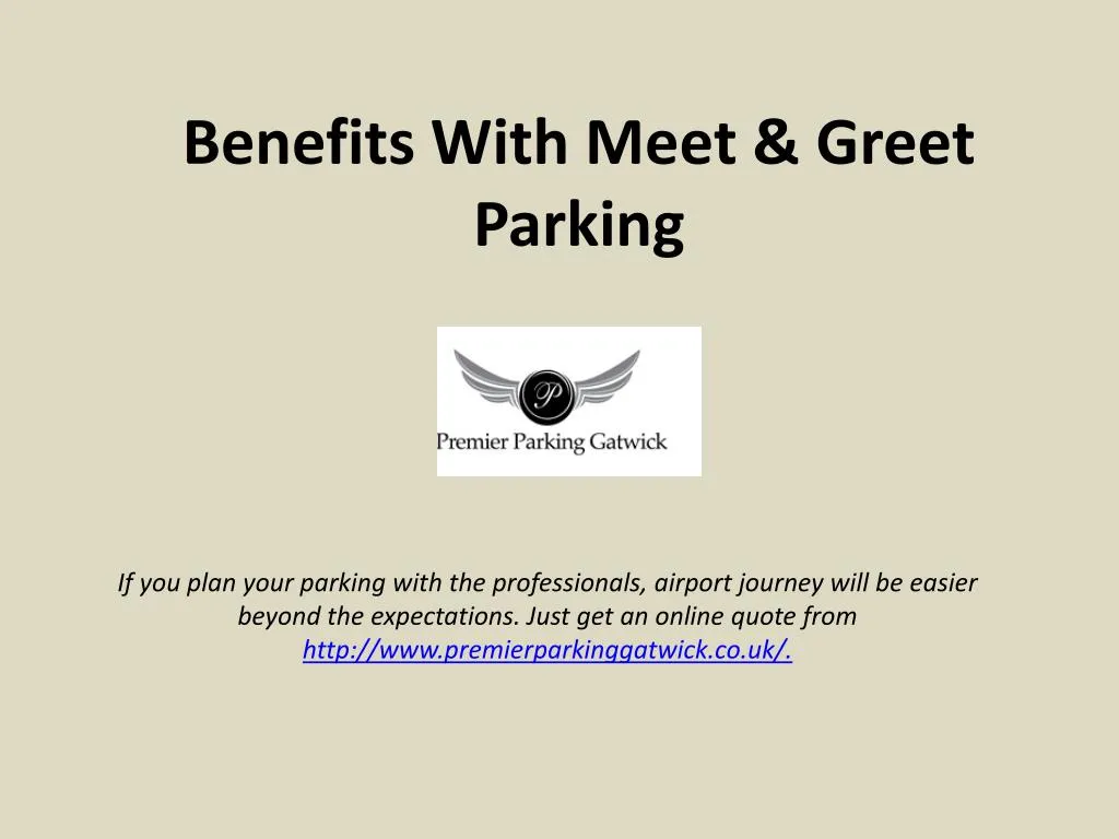 benefits with meet greet parking n.