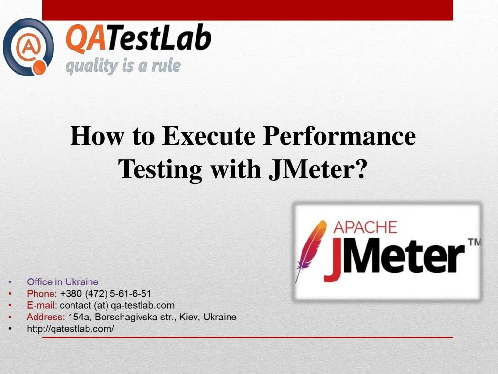 PPT - How To Execute Performance Testing With JMeter? PowerPoint ...