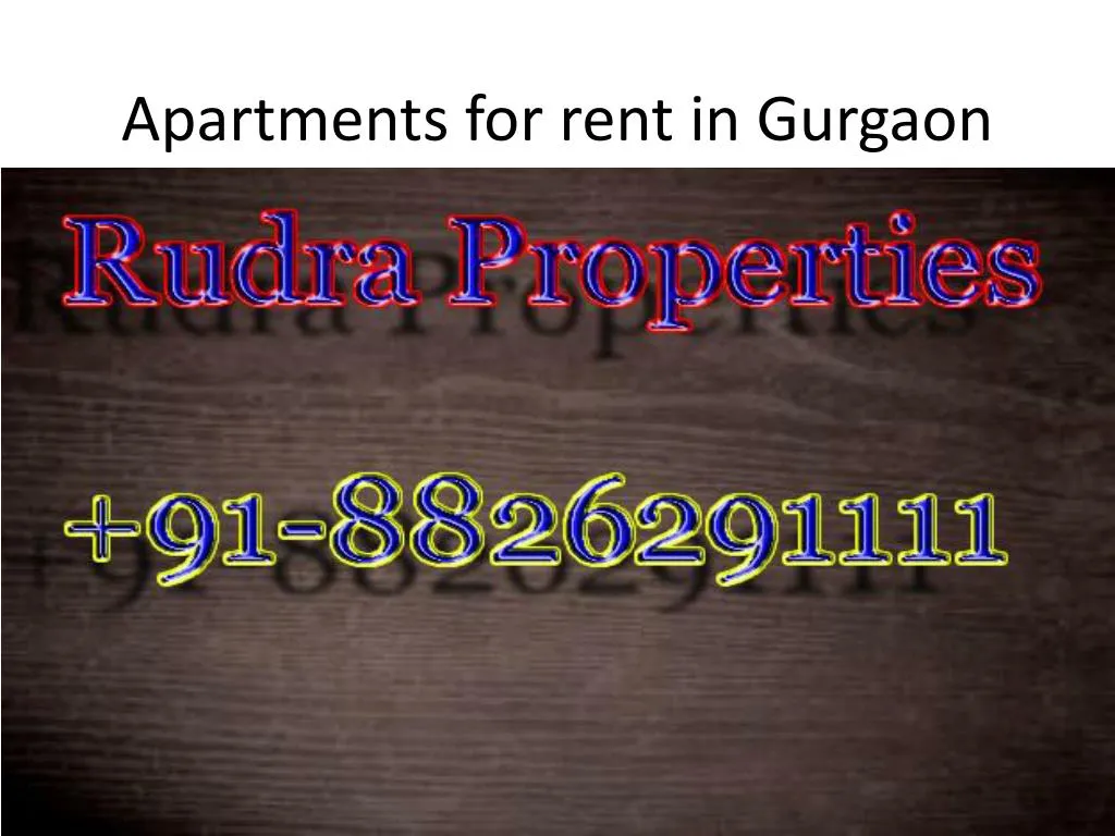 apartments for rent in gurgaon n.