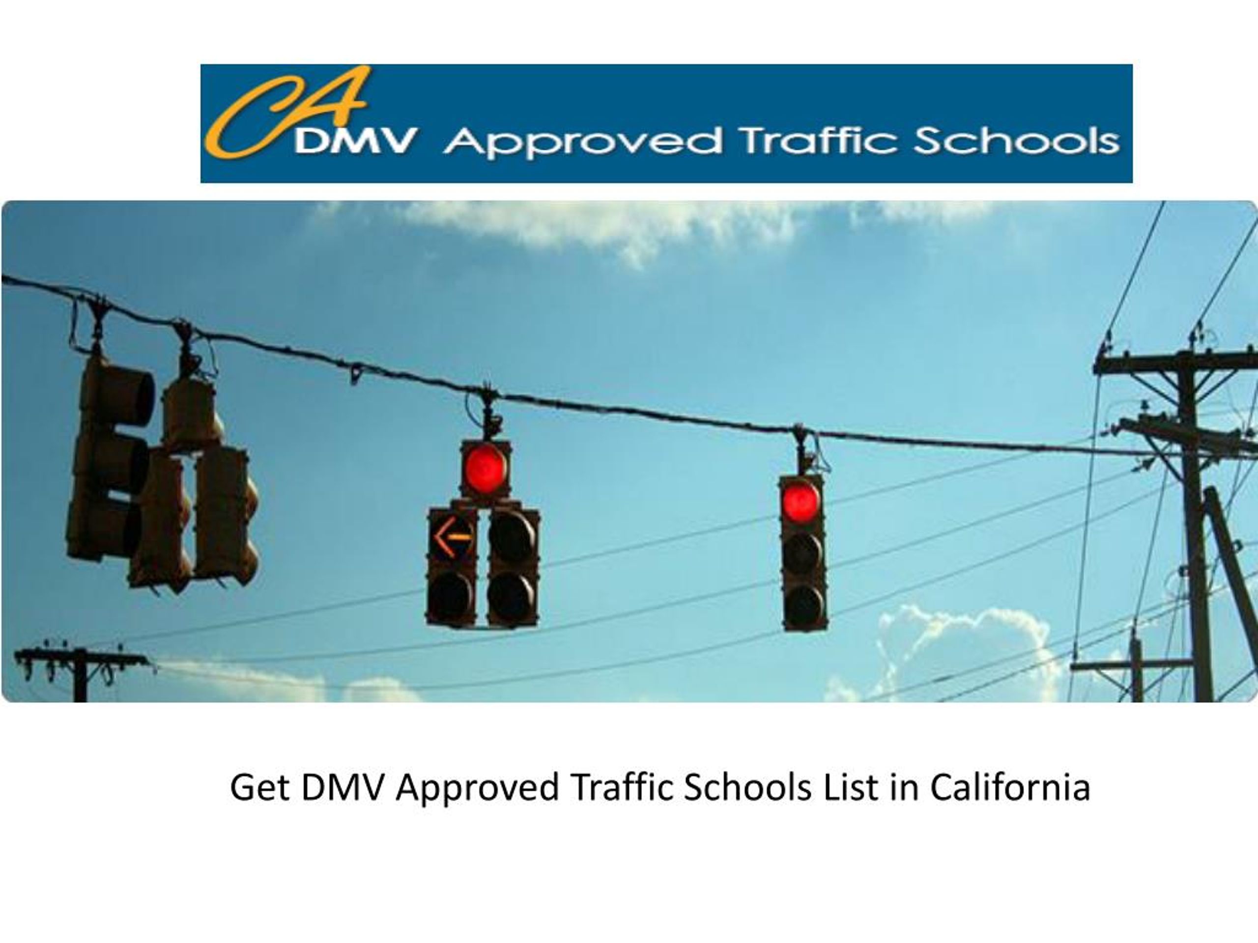 ca dmv approved traffic schools