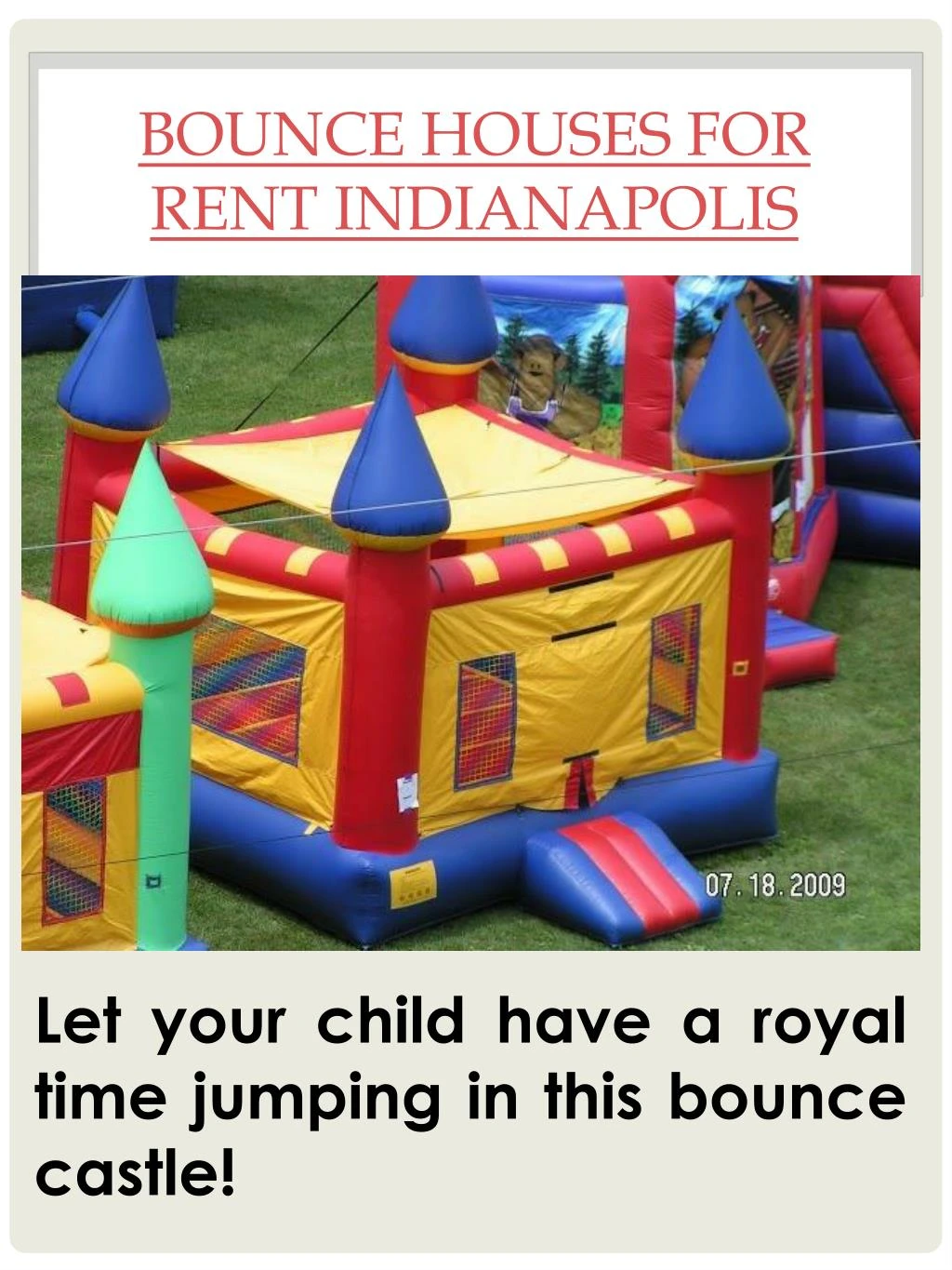 indiana bounce house rentals