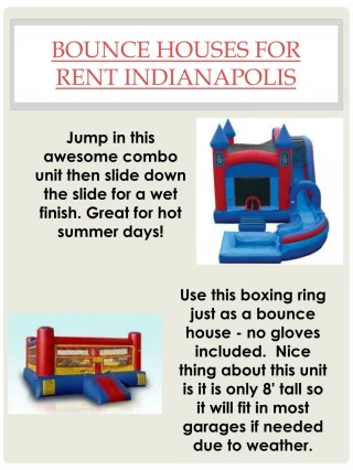 indiana bounce house rentals