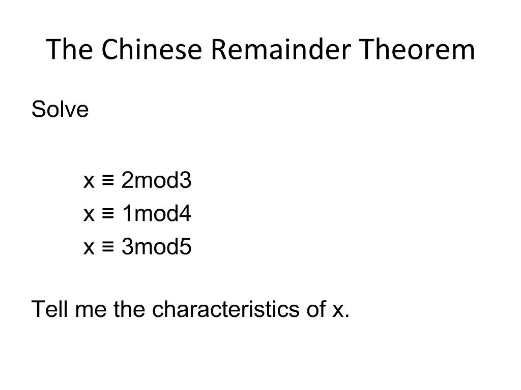 Chinese Remainder Theorem Proof By Induction