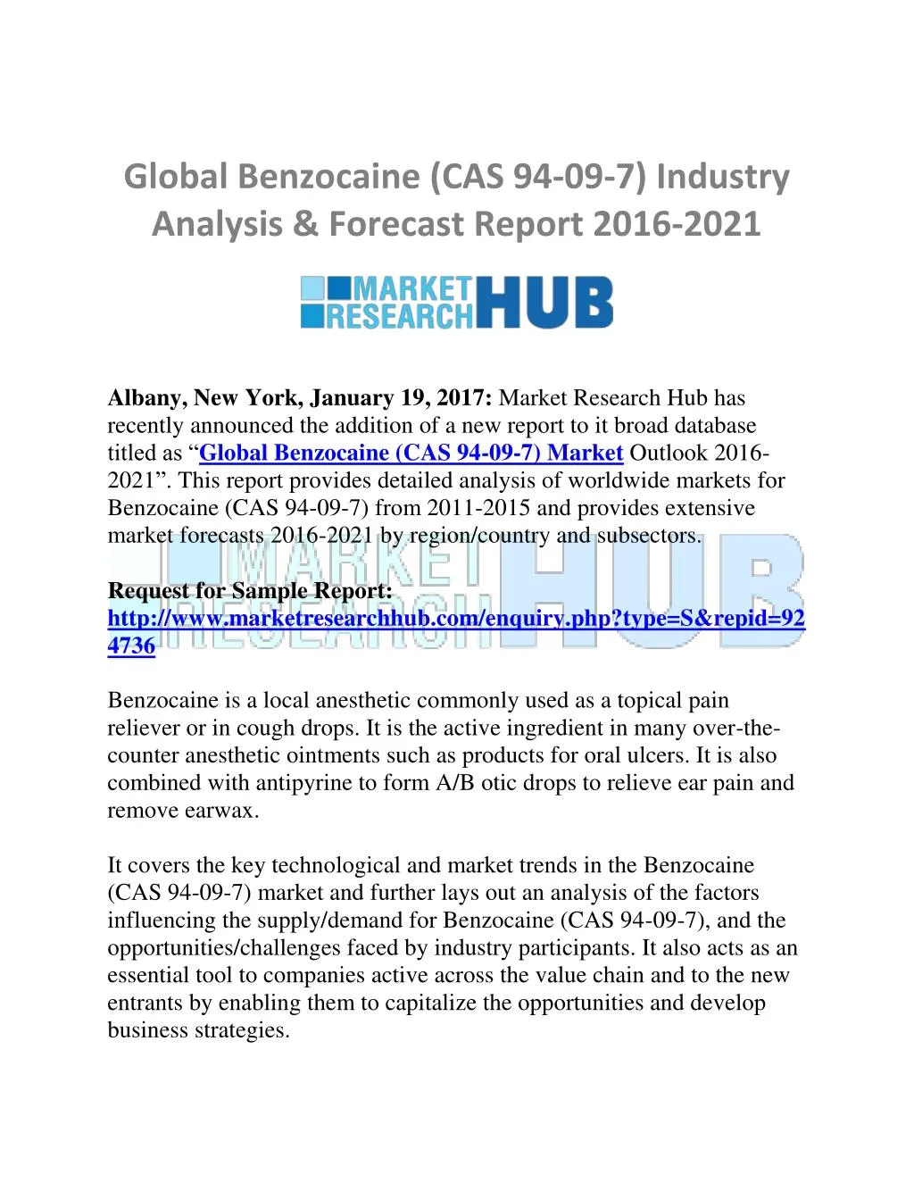 Ppt Global Benzocaine Cas 94 09 7 Industry Ysis Forecast Global Benzocaine Cas 94 09 7 Industry Ysis Forecast Report 2016 2021 Point Ppt Presentation