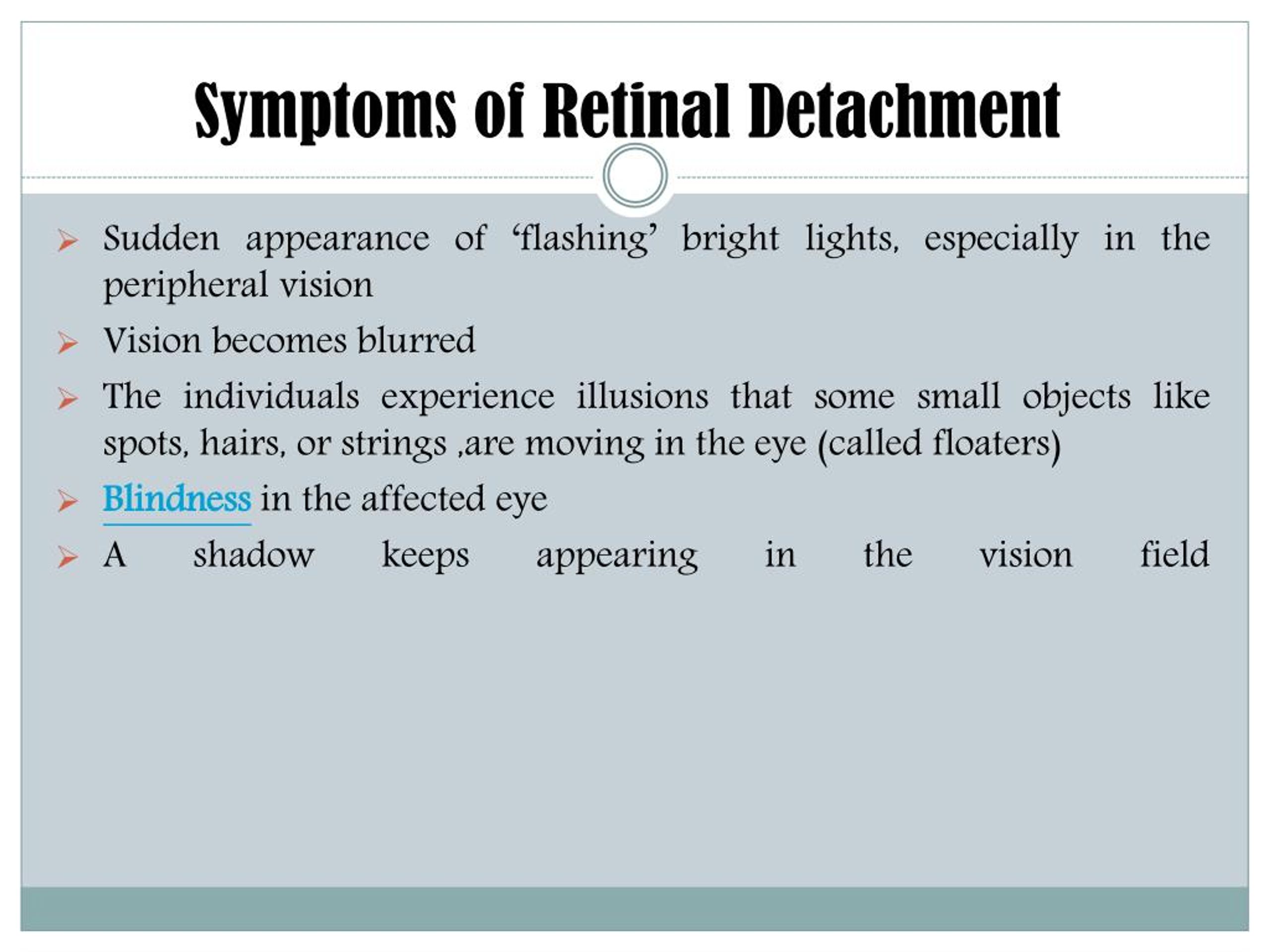 Retinal Detachment: Symptoms & Causes