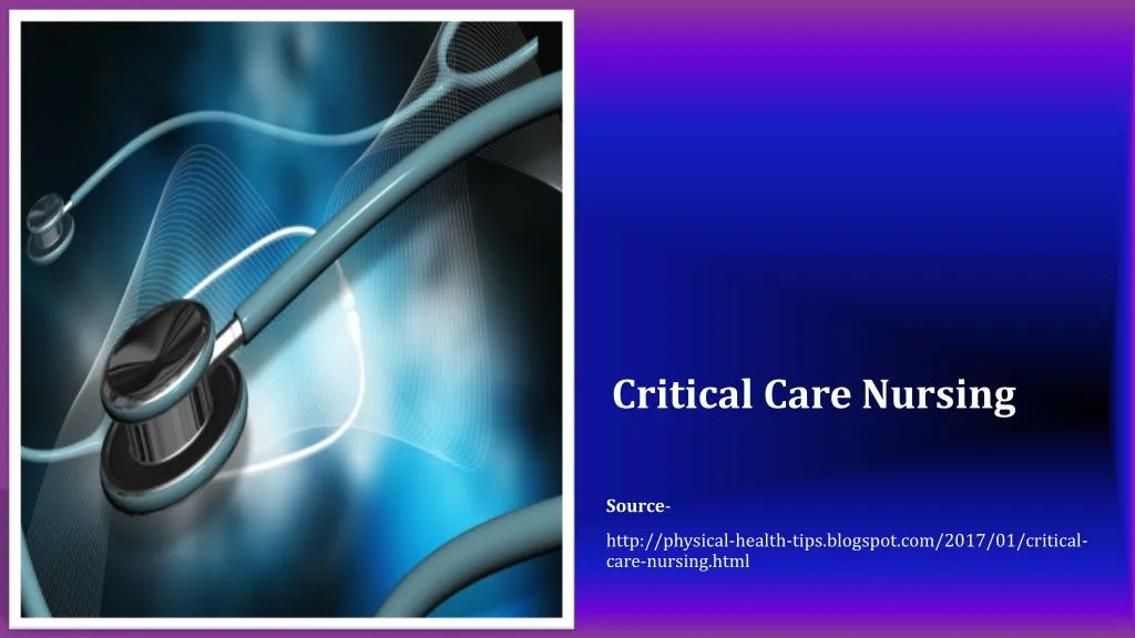 critical care topics for presentation