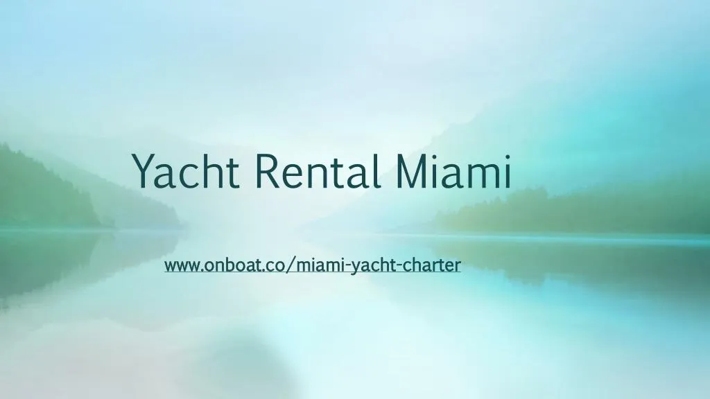 yacht rental miami n.