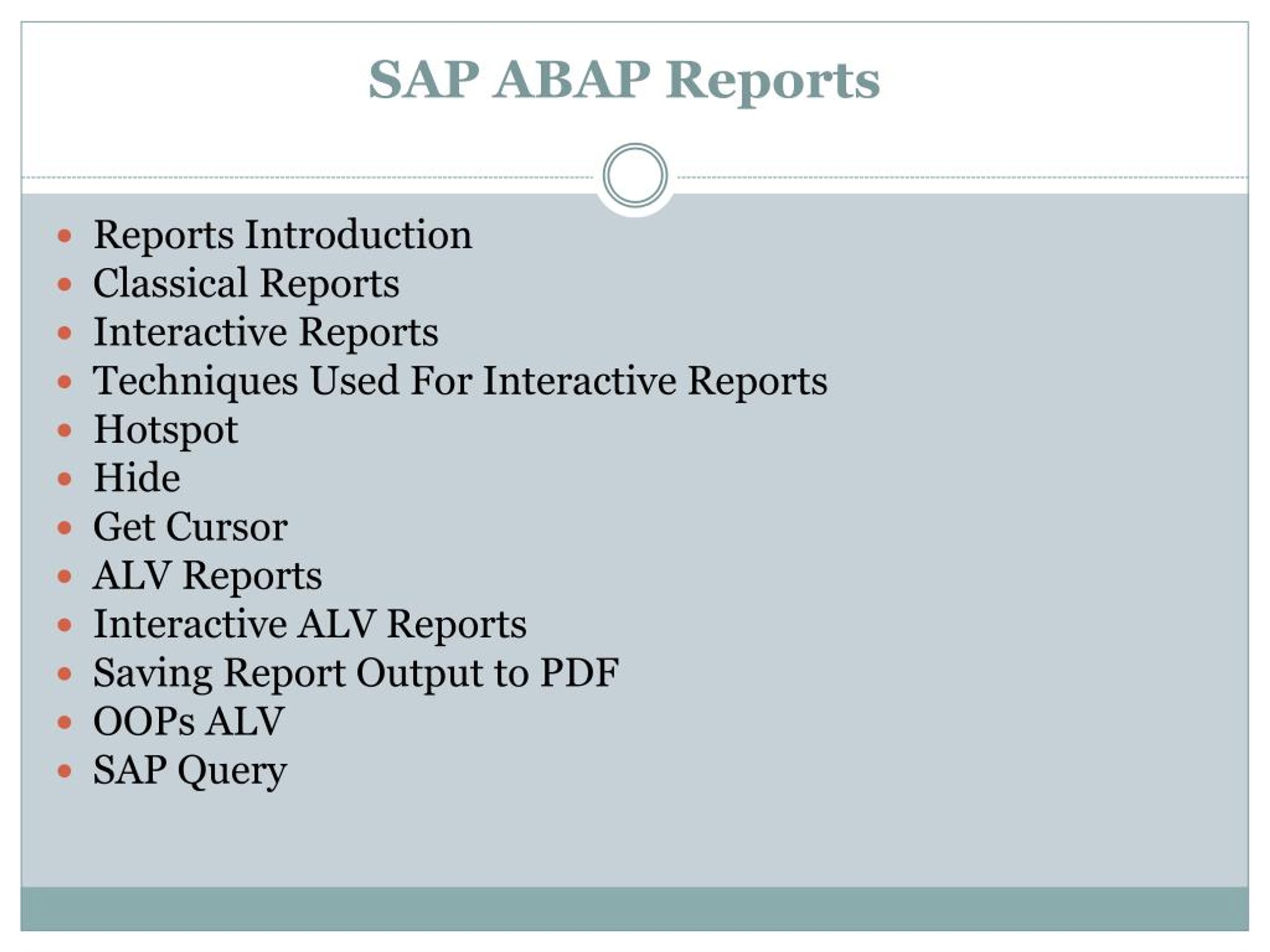 interactive reports in abap pdf