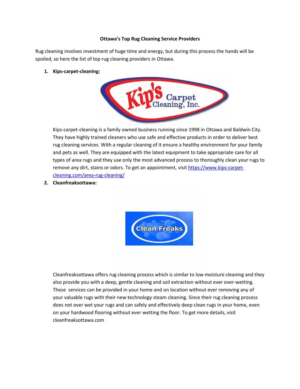 PPT Ottawa’s Top Rug Cleaning Service Providers PowerPoint