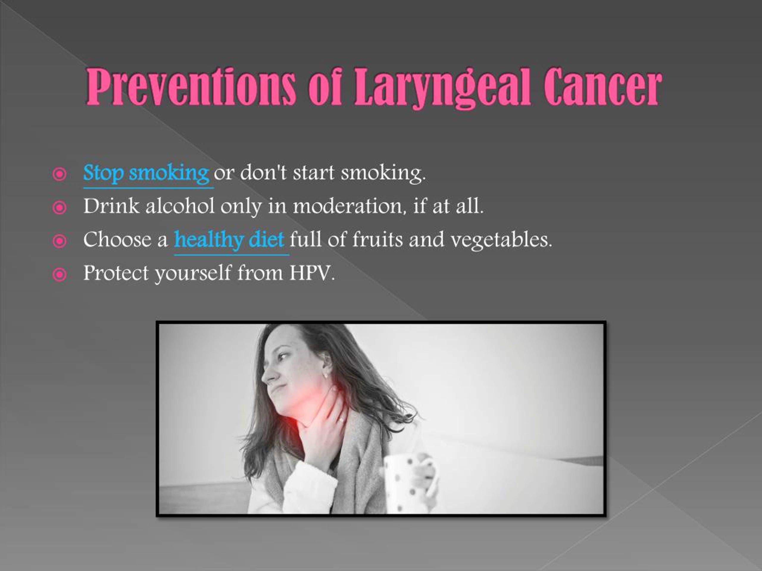 Ppt Laryngeal Cancer Symptoms Causes Diagnosis And Treatment Powerpoint Presentation Id 4137