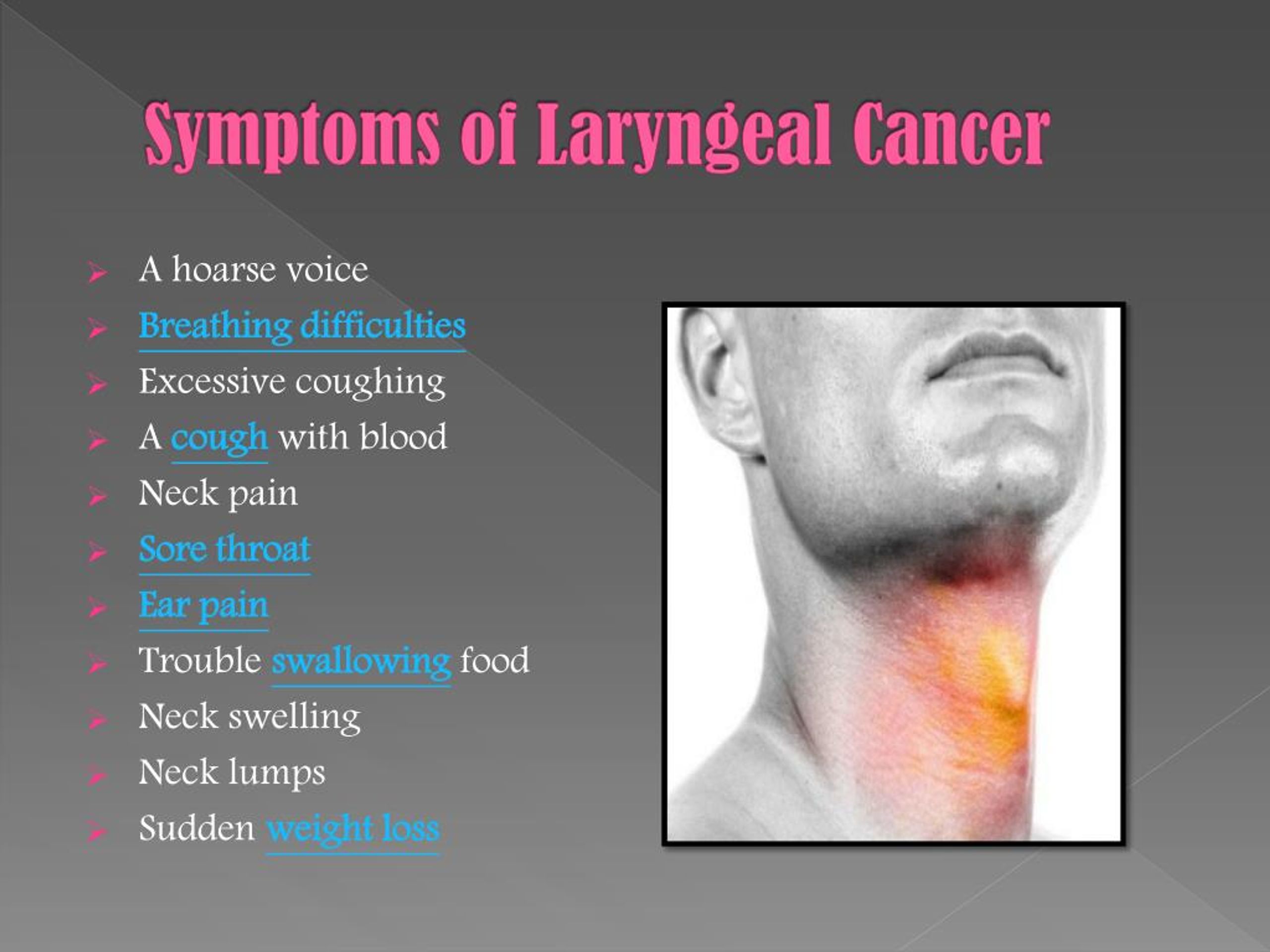 Ppt Laryngeal Cancer Symptoms Causes Diagnosis And Treatment Powerpoint Presentation Id 6377