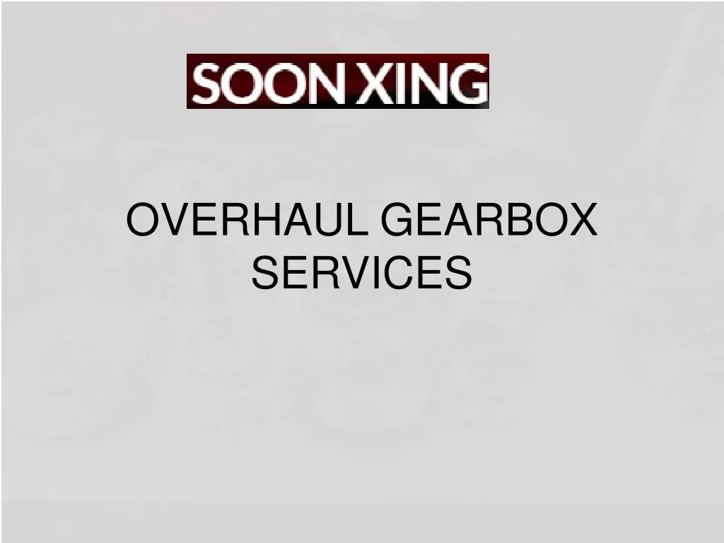 overhaul gearbox services n.