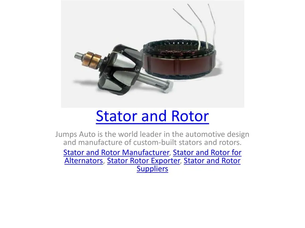 stator and rotor n.