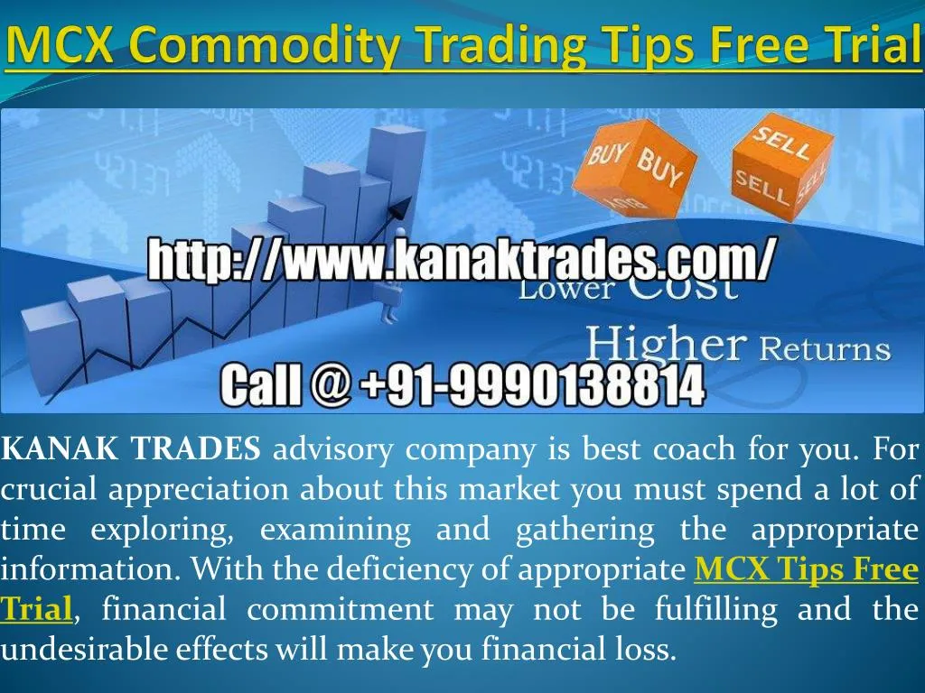 mcx commodity trading tips free trial n.