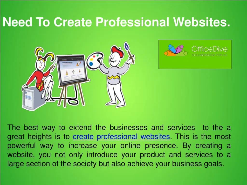 need to create professional websites n.